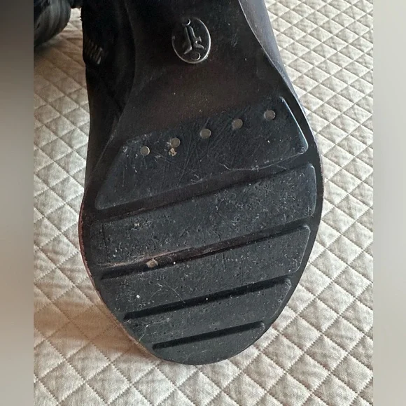 Frye Parker Short Boot Black leather bootie Sz 6 - Picture 8 of 13